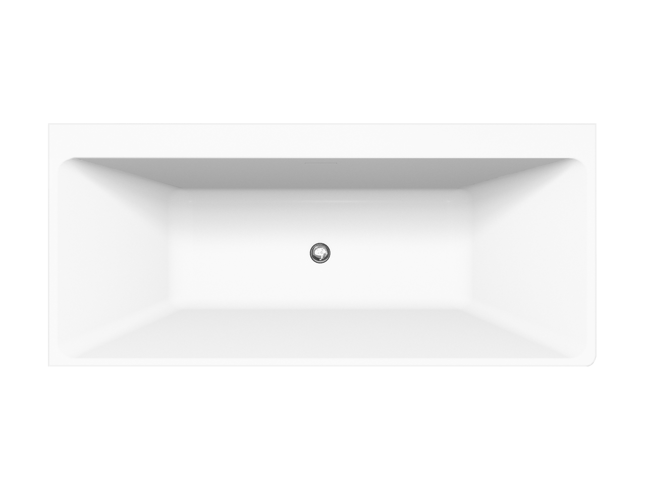 Luca Varess Coda tweepersoons hoekbad links 180 x 80 cm acryl mat wit