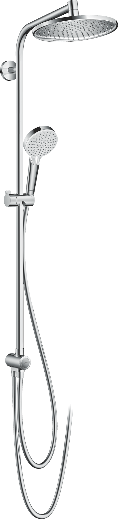 Hansgrohe Crometta S 240 Reno Duschsystem: Chrom glänzend (Ohne Duscharmatur)