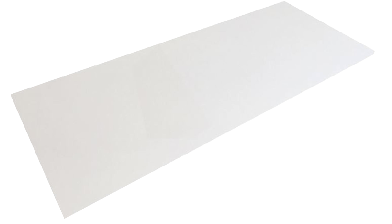 Balmani Stretto Einzel- oder Doppelwaschtischplatte, Solid Surface matt, 120 x 55 cm