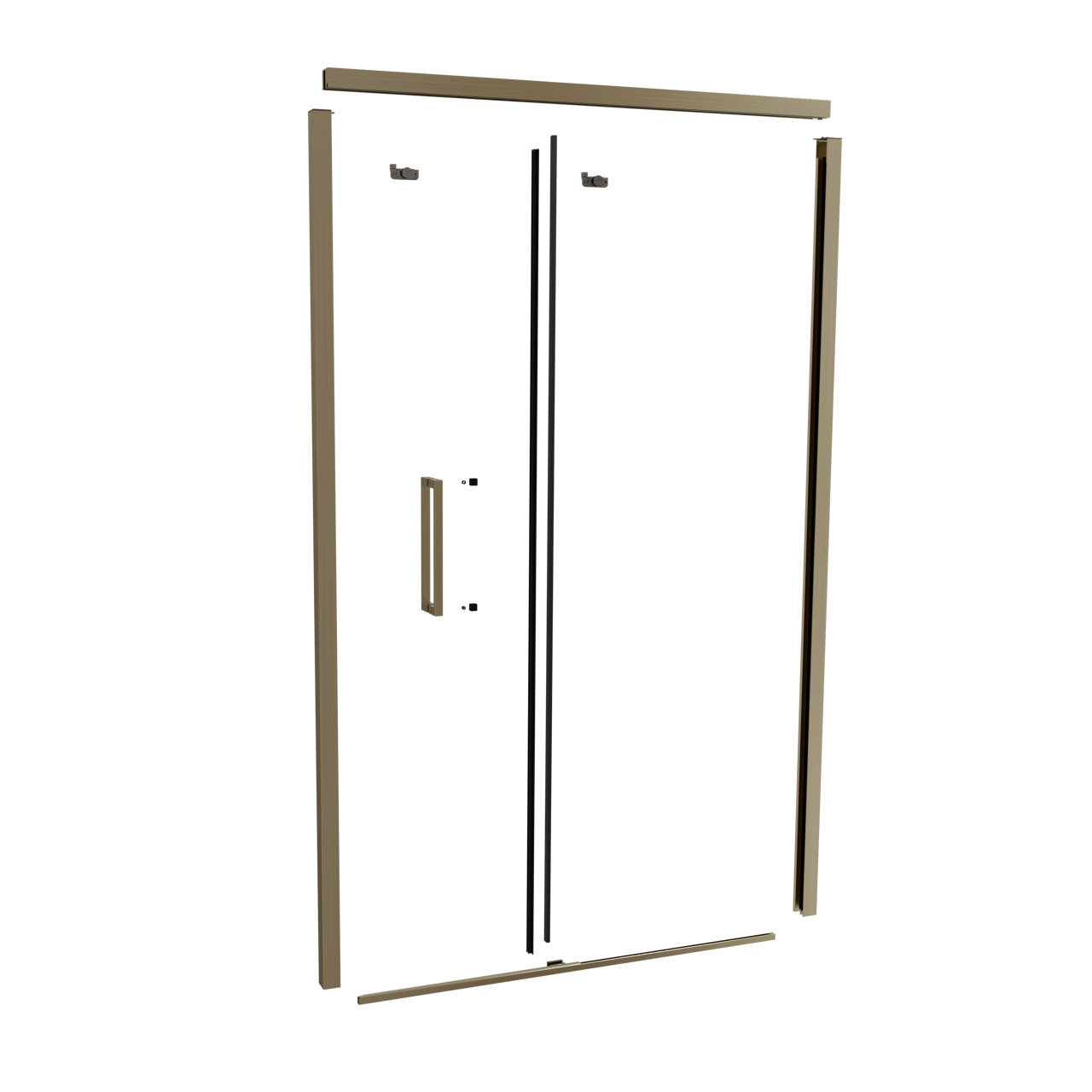 Balmani Senses Design 120 cm nis schuifdeur profielenset brushed champagne gold