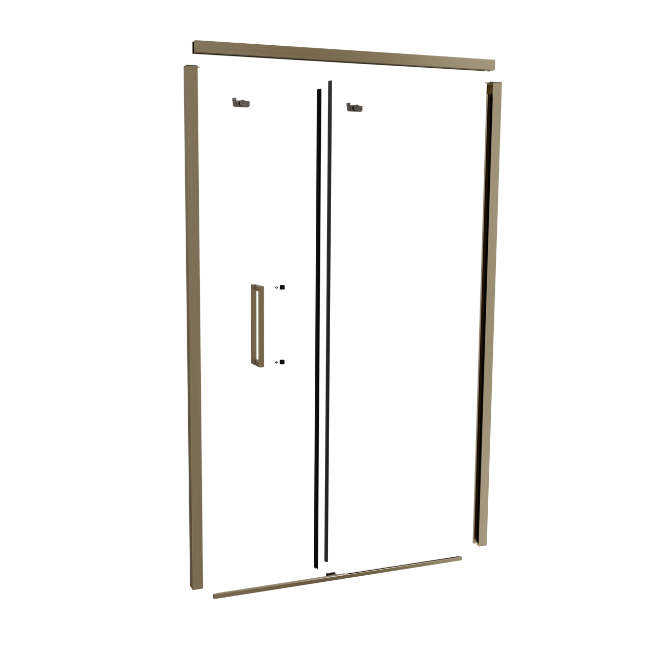 Balmani Senses Design 120 cm nis schuifdeur profielenset brushed champagne gold