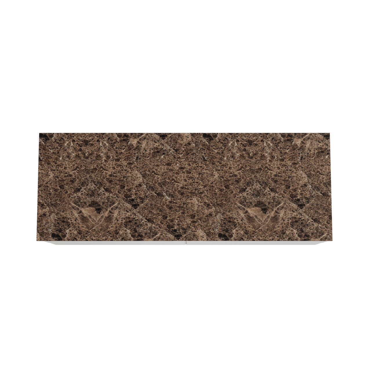 Balmani Mitra meuble salle de bains suspendu 150 x 55 cm blanc mat avec Stretto tablette simple ou double en marbre dark emperador