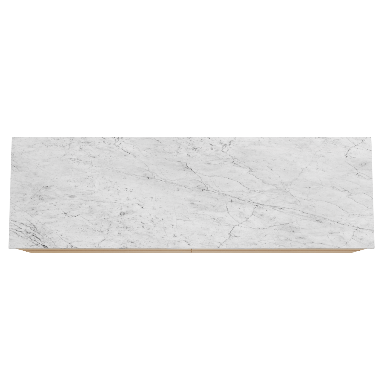 Balmani Mitra meuble salle de bains suspendu 180 x 55 cm chêne naturel avec Stretto tablette simple ou double en marbre carrare