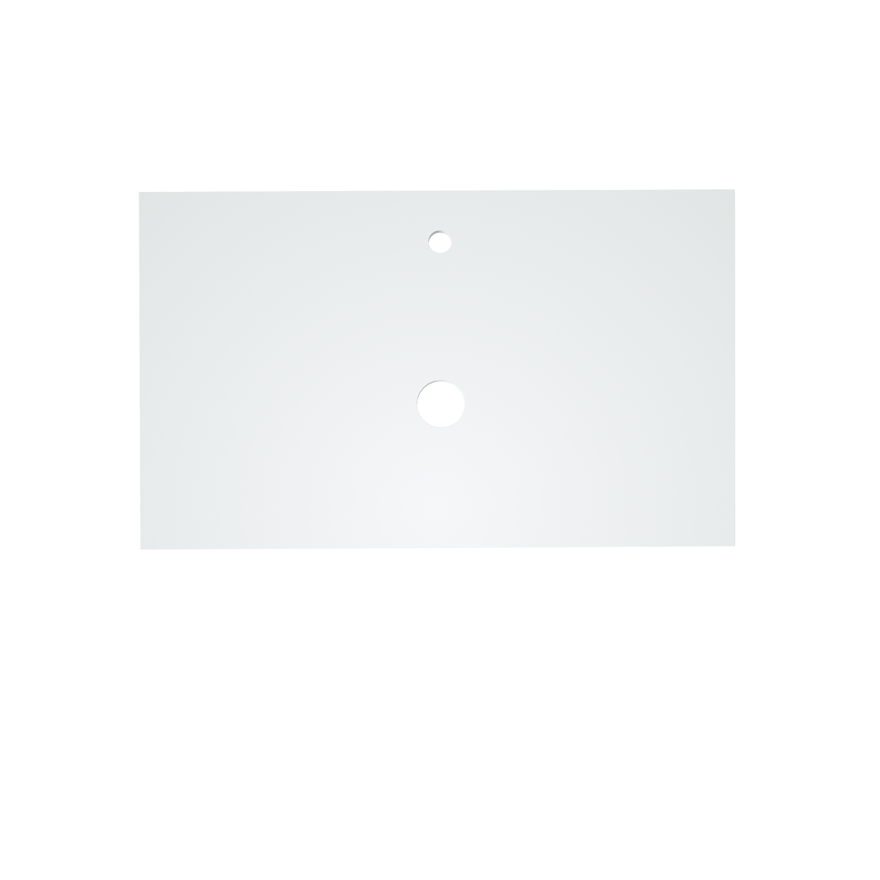 Balmani Facetta tablette simple Solid Surface mat 90 x 55 cm