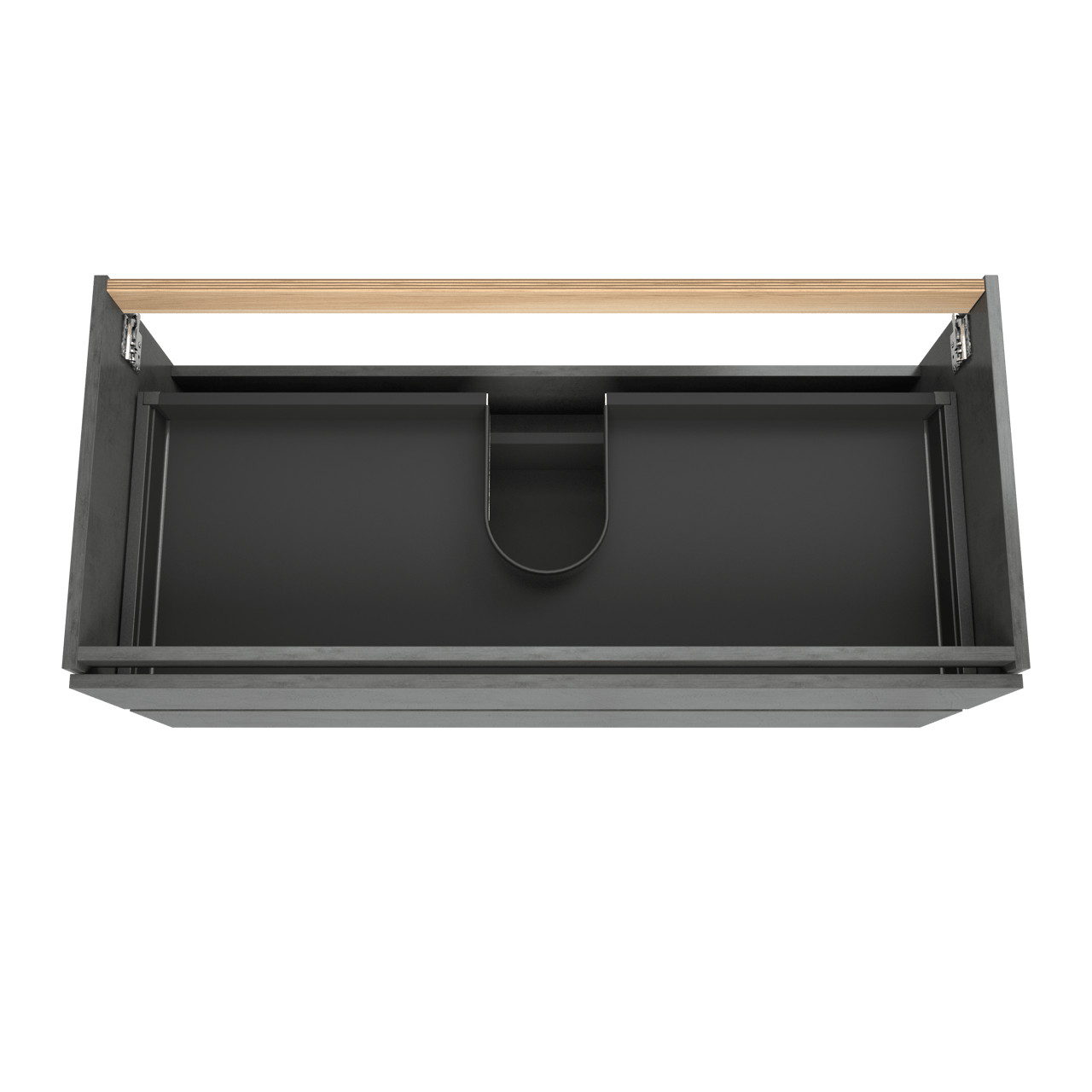 Balmani Lucida meuble sous-lavabo suspendu 120 x 55 cm béton gris foncé 2 tiroirs