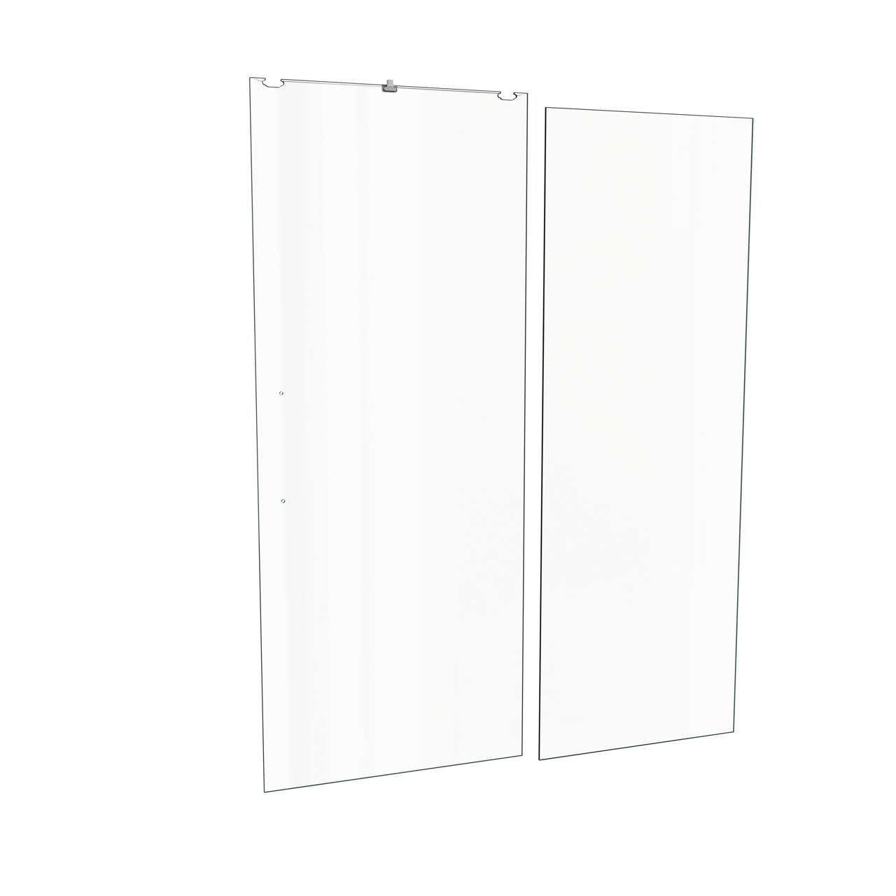 Balmani Senses Design douche schuifdeur omkeerbaar 180 cm x 210 cm Helder glas