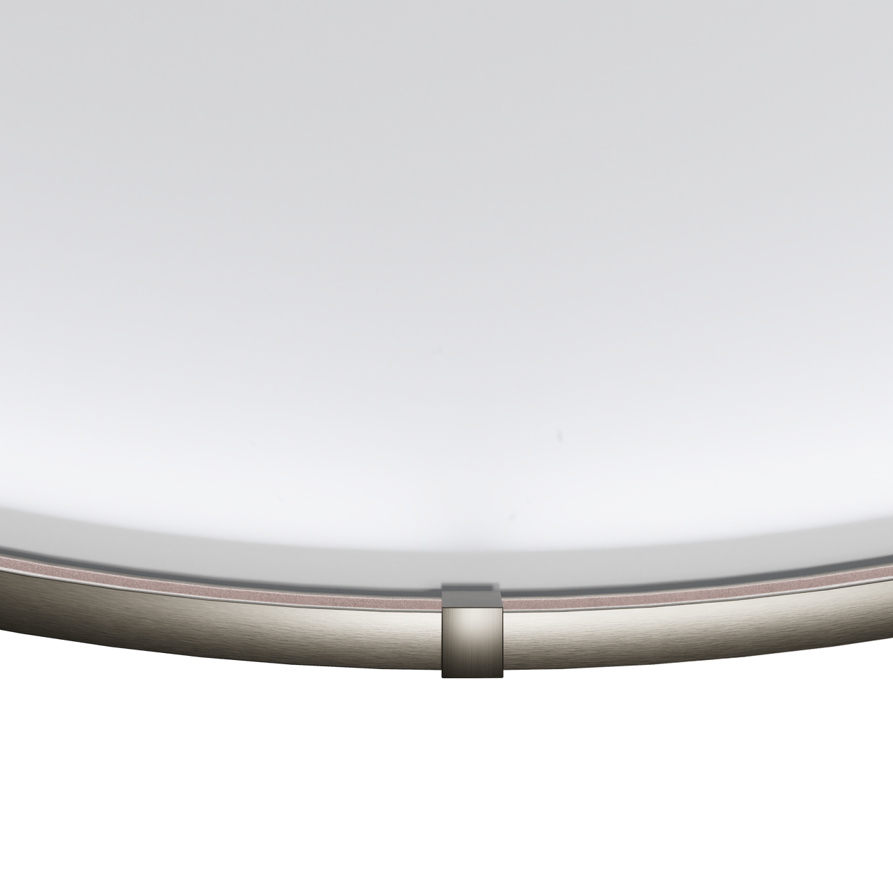 Balmani Secret miroir rond Brushed Gunmetal lumineux et anti-buée Ø 60 cm