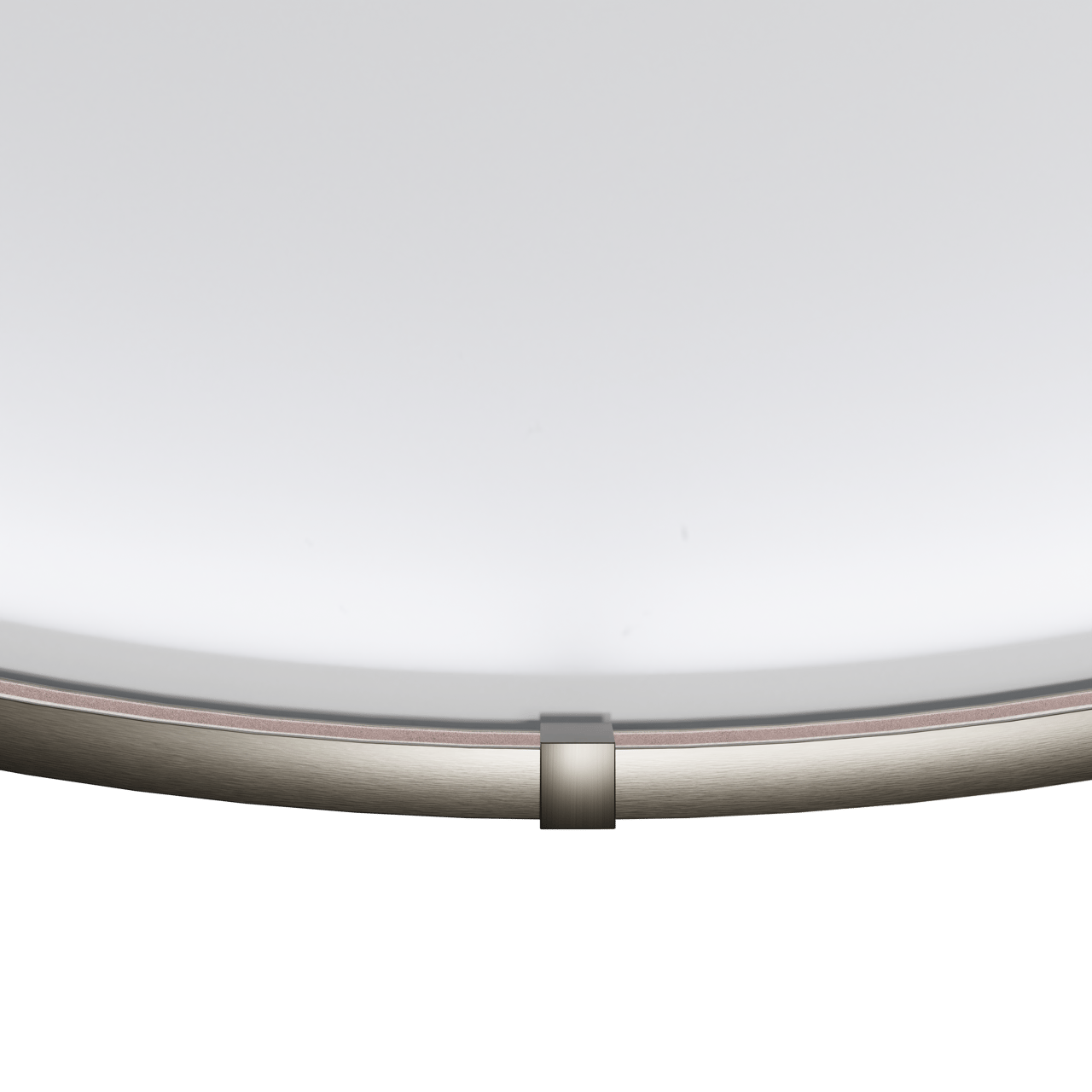 Balmani Secret miroir rond Brushed Gunmetal lumineux et anti-buée Ø 80 cm