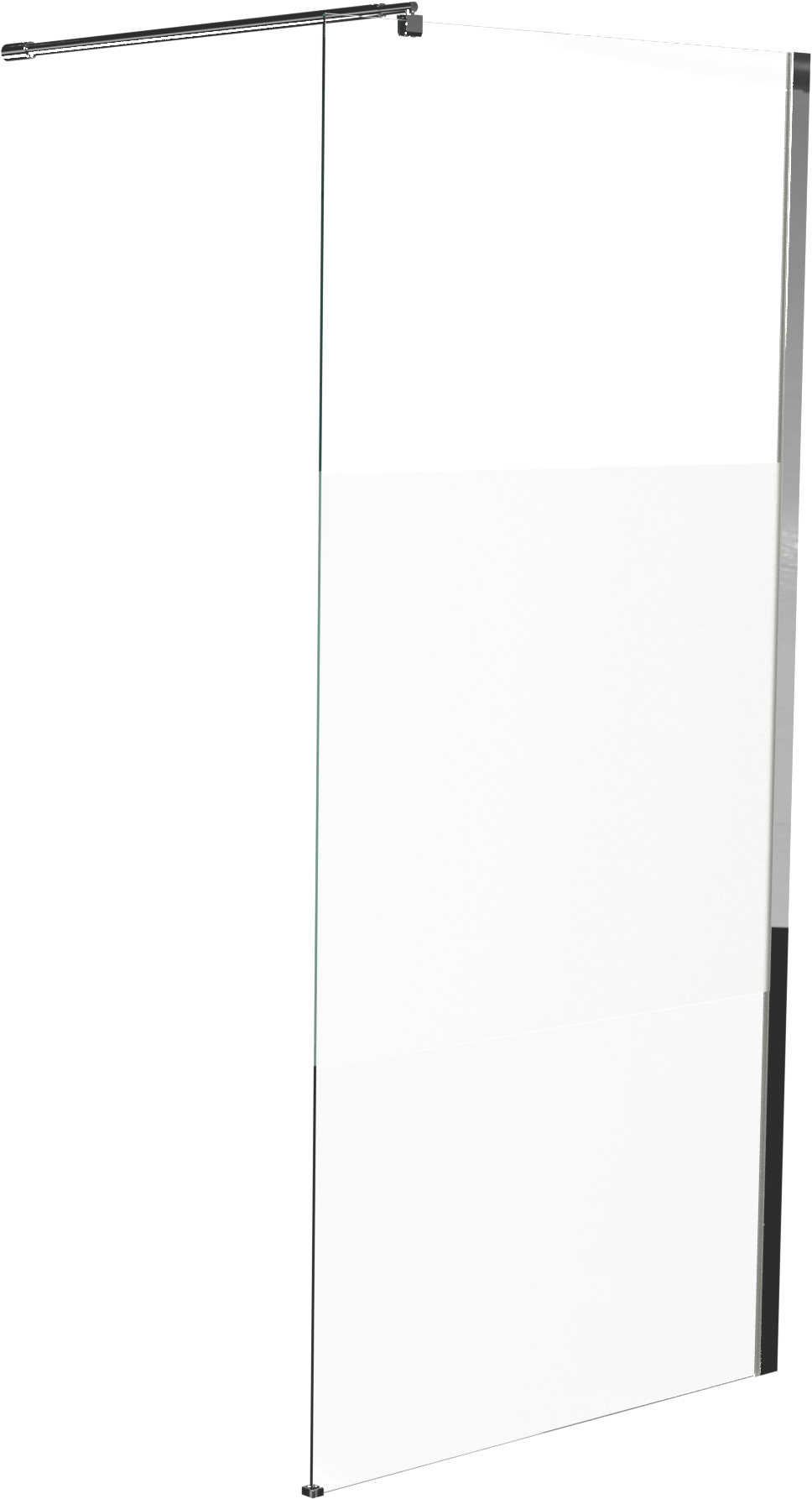 Linie Walk-In Walk-In Dusche: 140 x 200 cm, Klarglas, Chrom Profil, glänzend