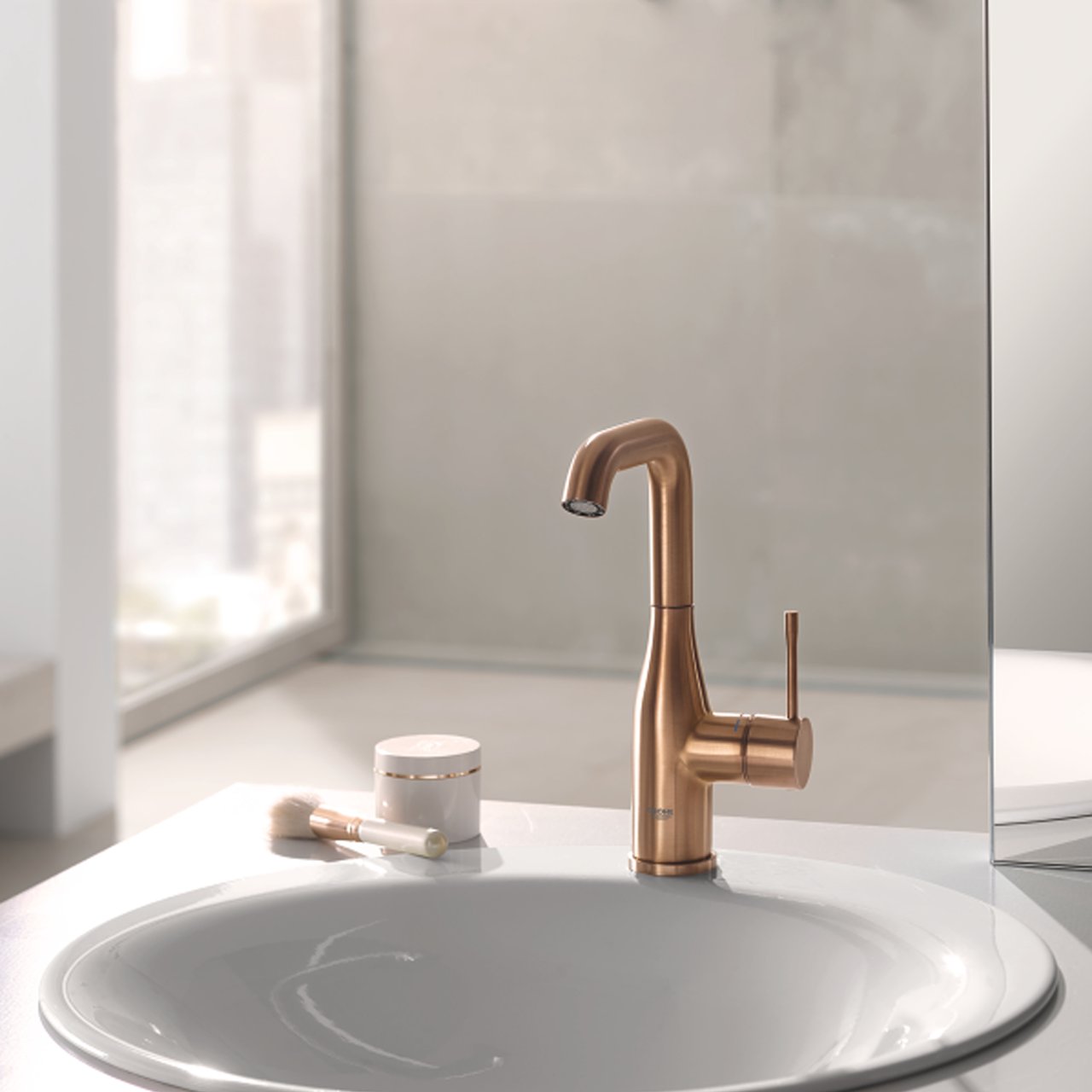 Grohe Essence M-size robinet de lavabo chrome Brushed Warm Sunset