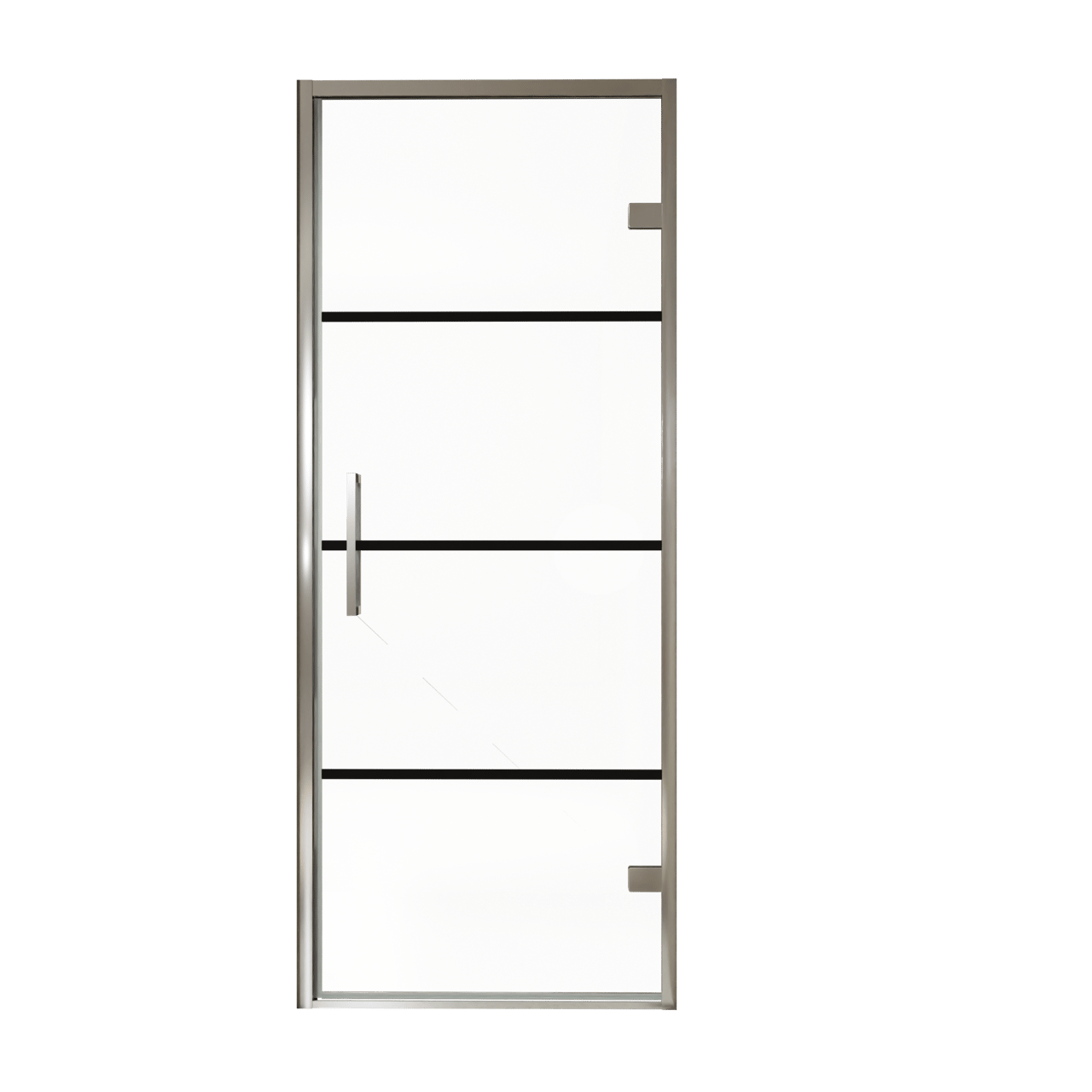 Balmani Senses Design douche draaideur rechts 90 cm x 210 cm Lined glas, Chroom profielen