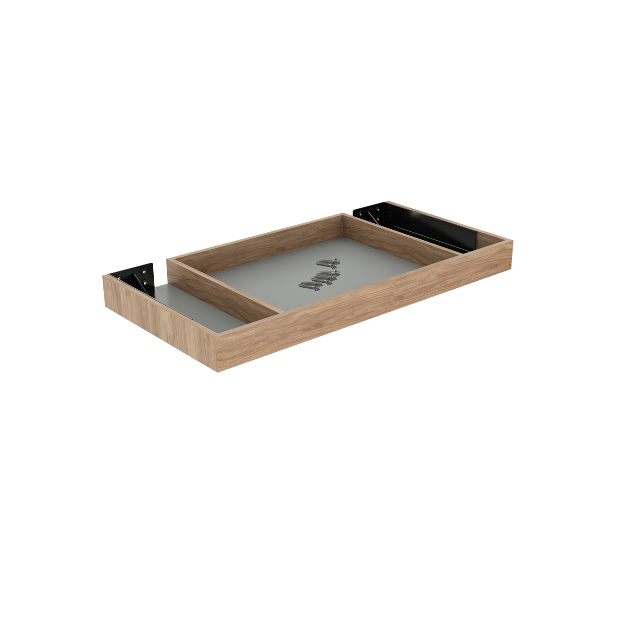 Storke Kada enkel wastafelblad rustieke teak hpl 105 x 52 cm