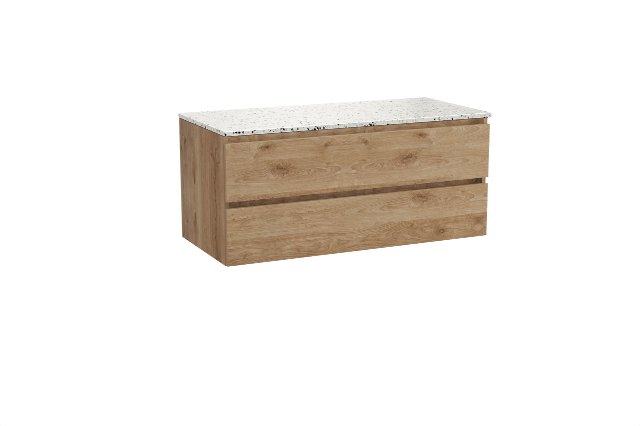 Balmani Lucida meuble salle de bains avec tablette pour vasques Stretto