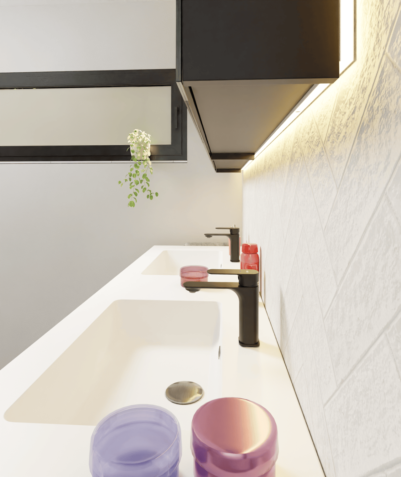 Luca Varess LED luminaire pour armoire de toilette 170 x 75 cm