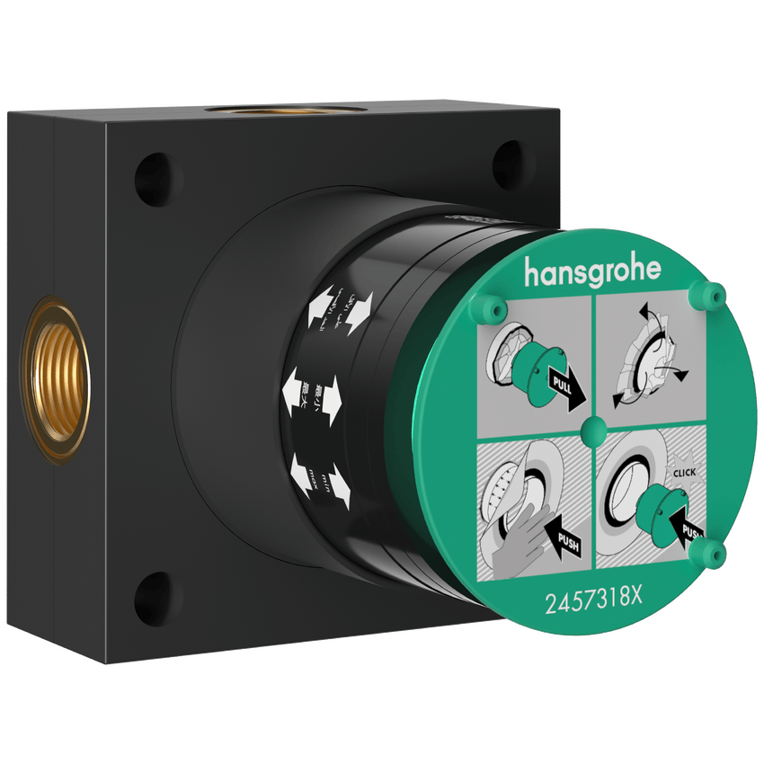 Hansgrohe Raindance Alive inbouwelement voor hoofddouche met 2 jets