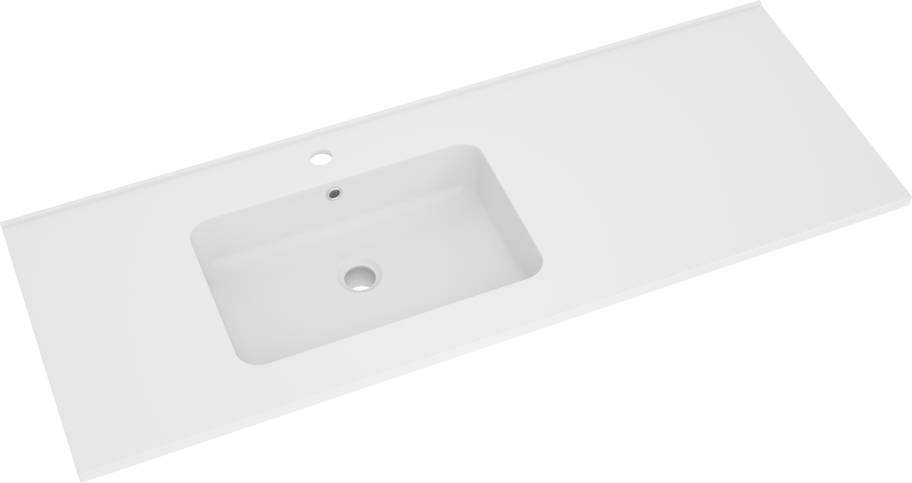 Linie Vano Waschtisch, links, Marmorkomposit matt, 120 x 46 cm