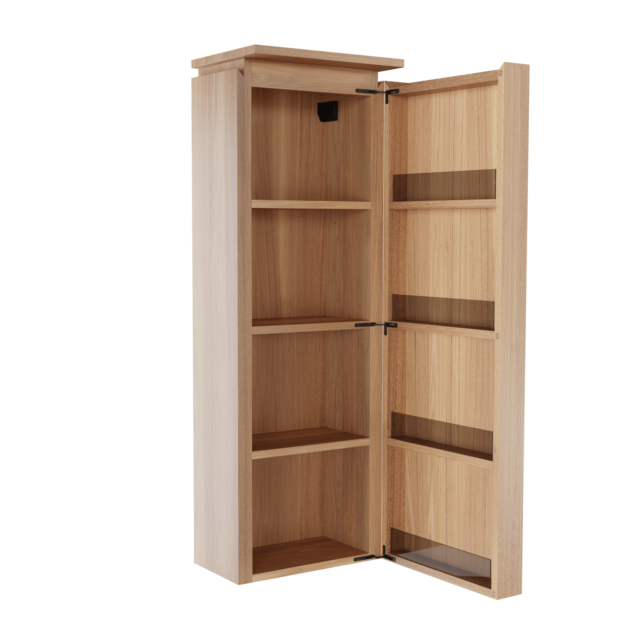 Balmani Eclips colonne salle de bains suspendu droite Teck 44 x 32 x 130 cm