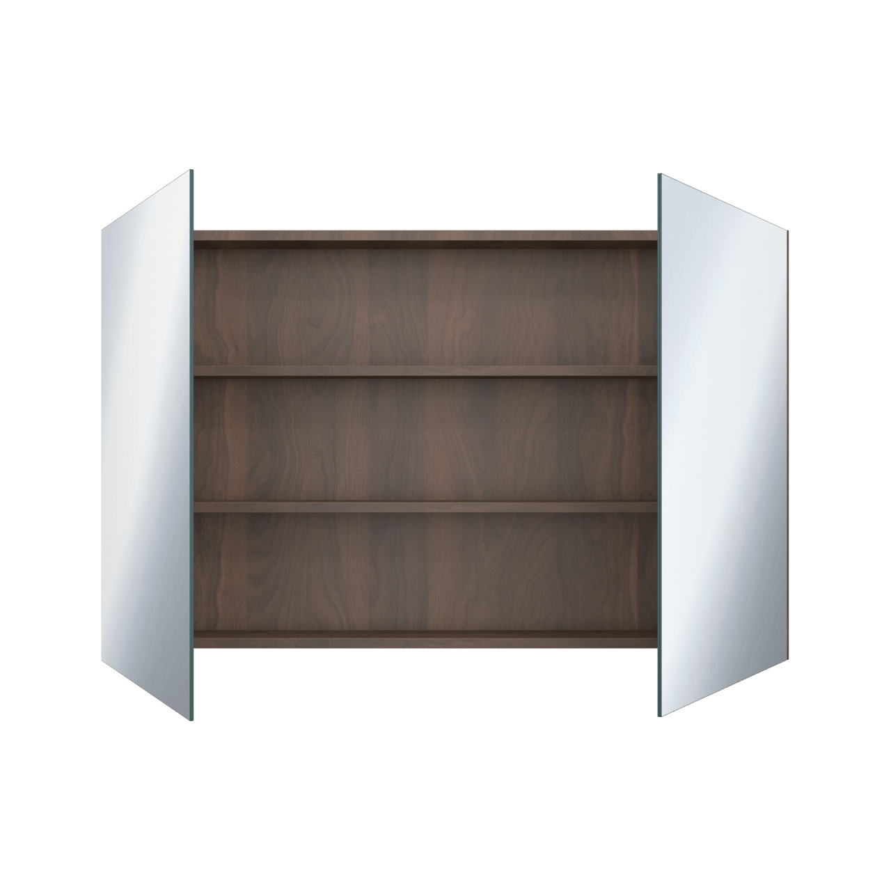 Storke Reflecta Spiegelschrank Bad: 120 x 75 cm, Nussbaum