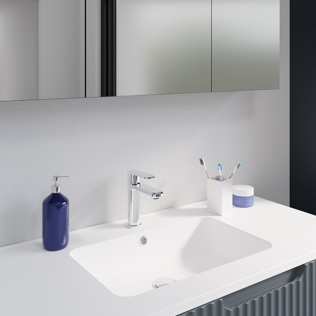 Linie Rosa standard waschtisch-armaturen chrom glänzend