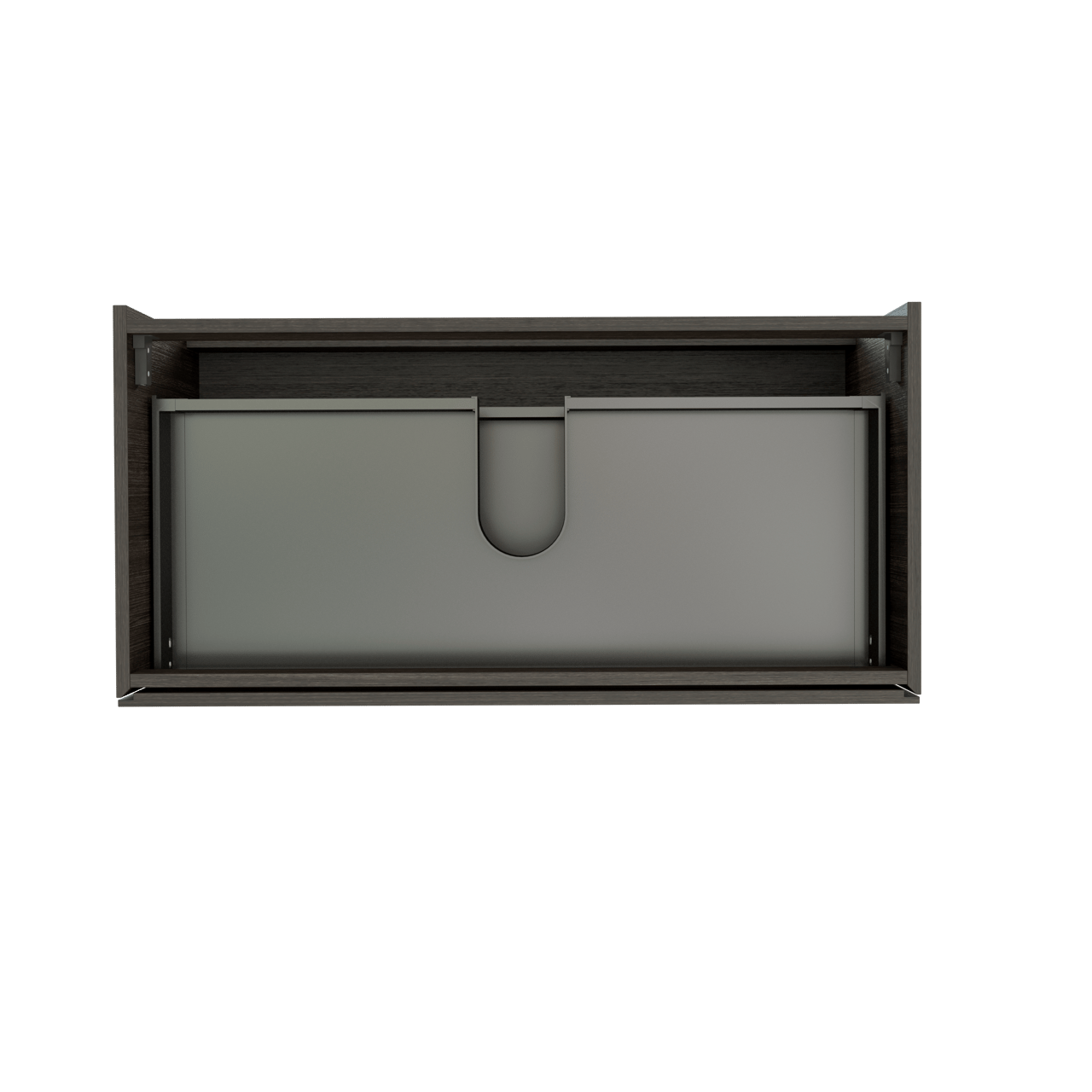 Storke Edge zwevende wastafelonderkast 105 x 52 cm donkere eiken 2 lades