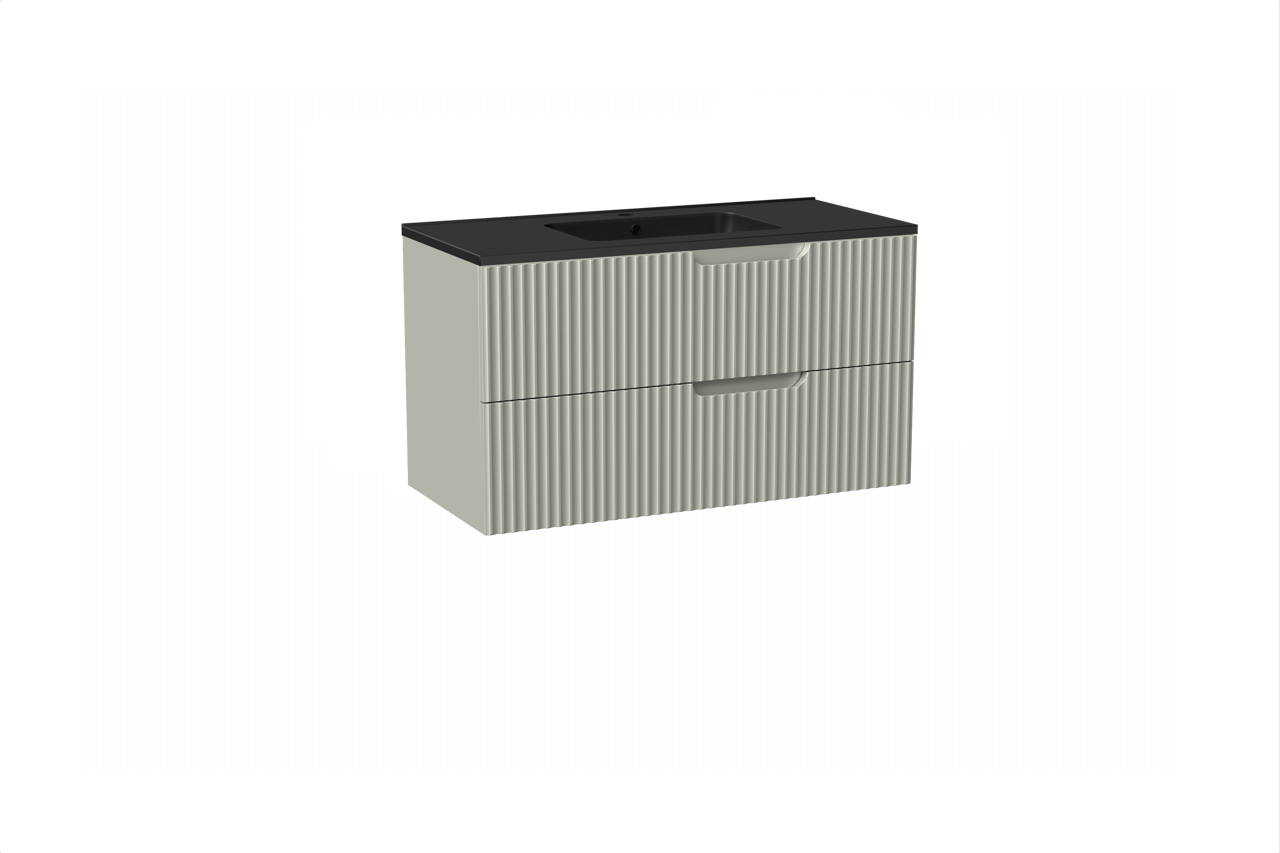 Linie Ribbo Badmöbel Set mit Vano Waschtisch