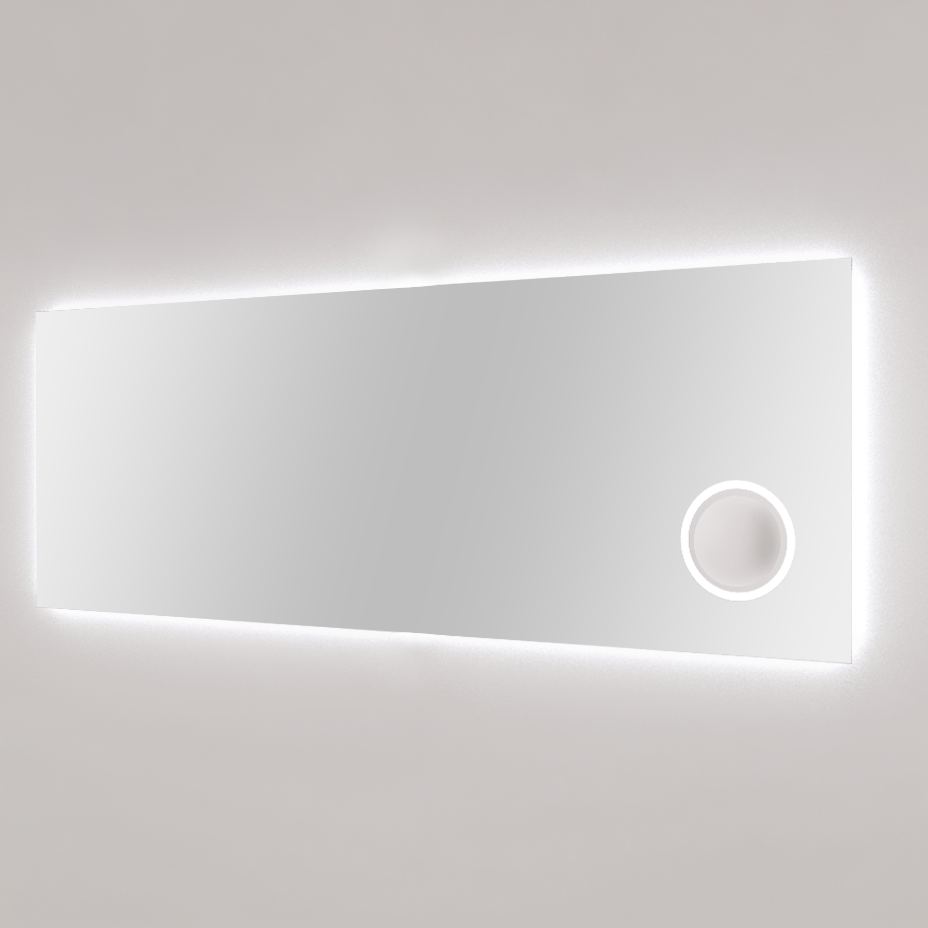 Balmani Giro rechthoekig badkamerspiegel 180 x 70 cm met spiegelverlichting en anti-damp