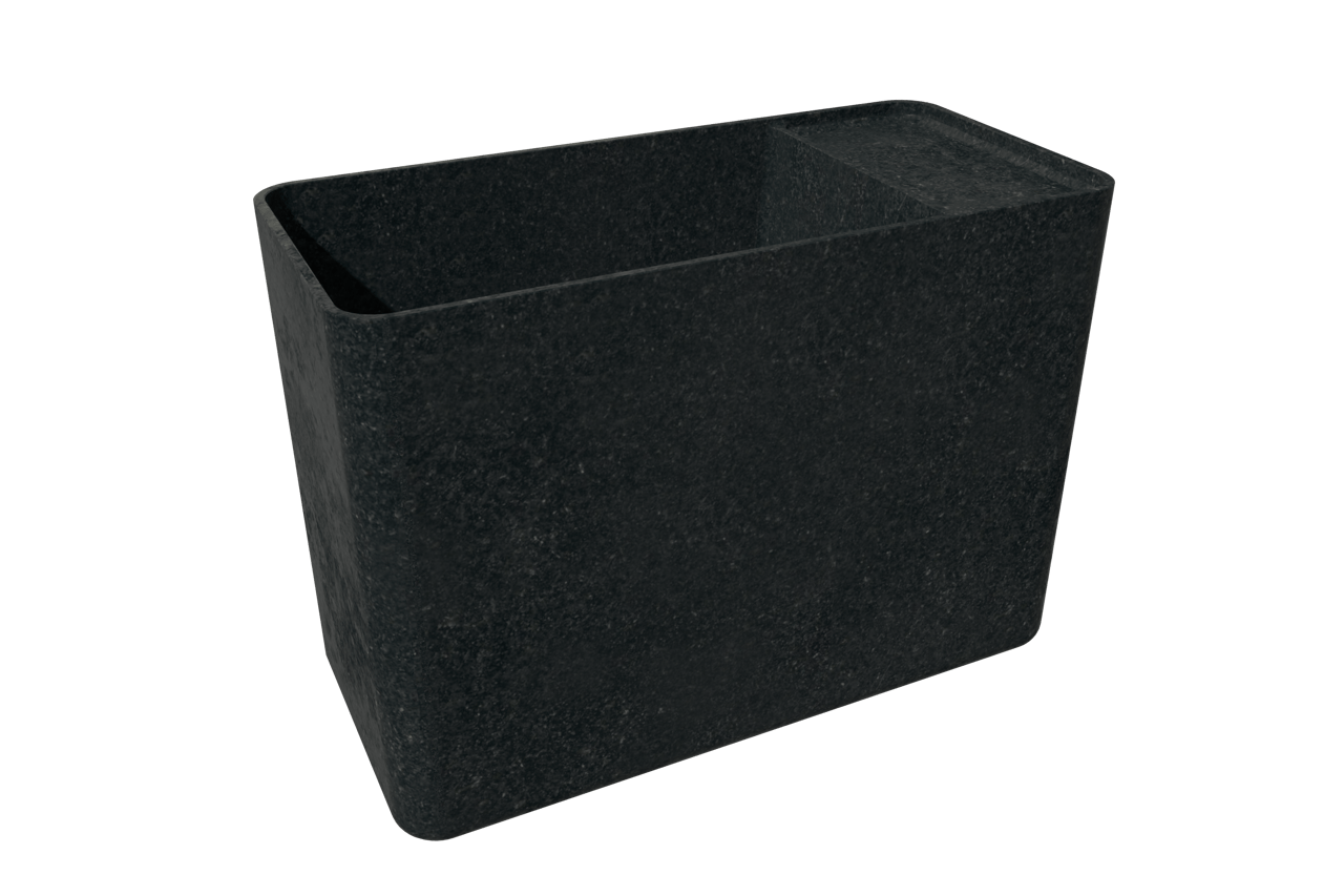 Balmani Riva handenwasser 45 x 22 cm verzoete graniet