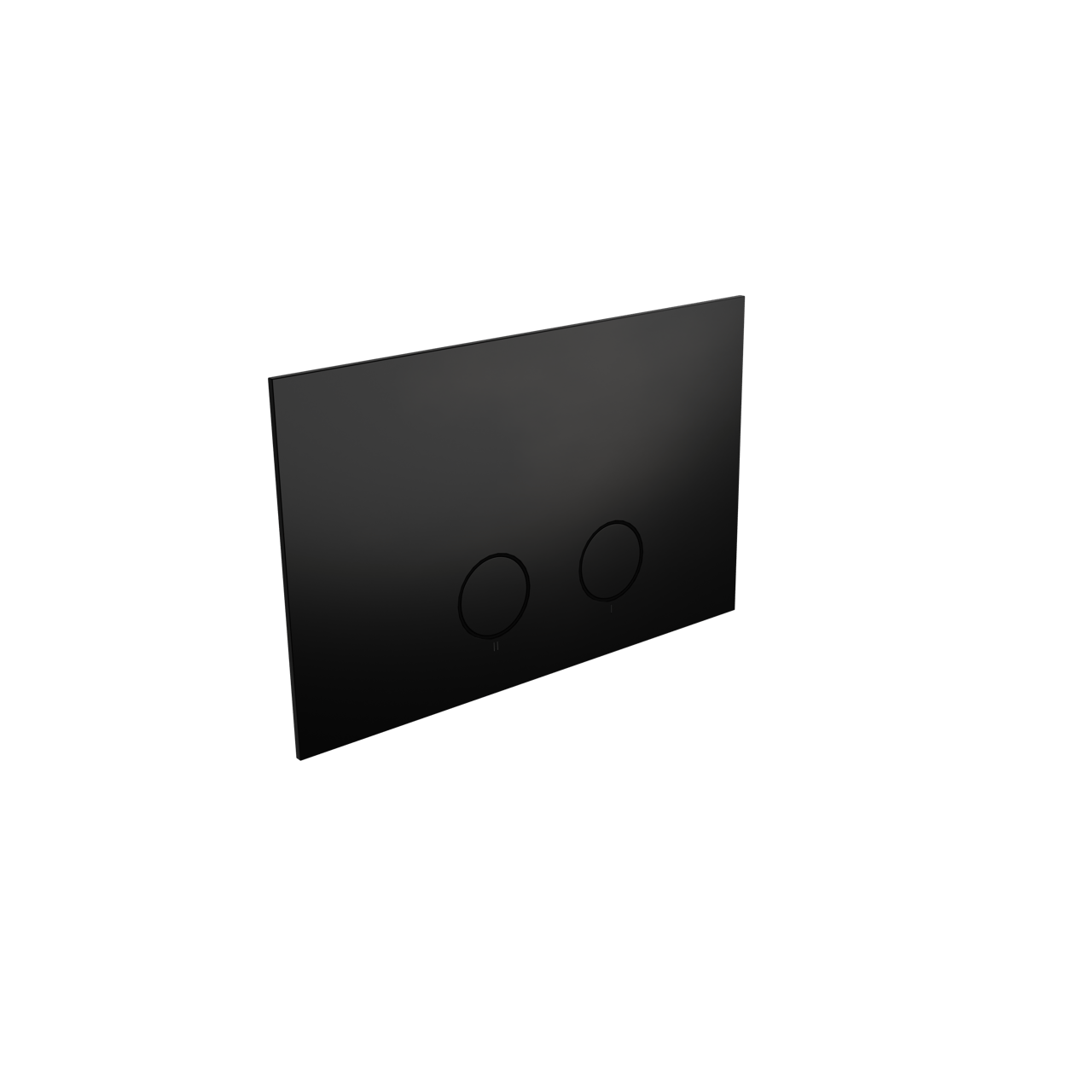 Perola bedieningspaneel Mat Zwart voor UP320 of UP720 inbouwreservoir