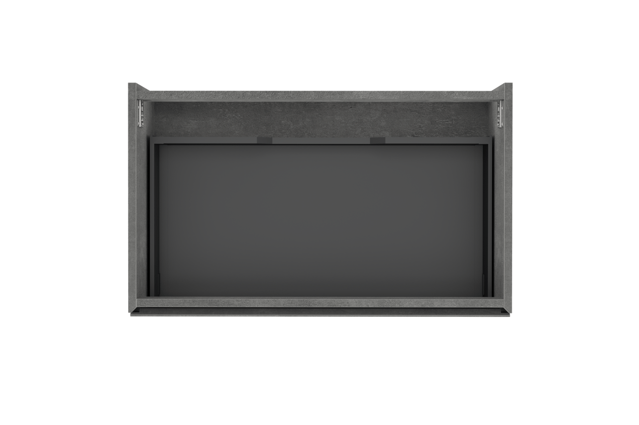 Storke Edge meuble sous-lavabo suspendu 85 x 52 cm béton gris foncé 1 tiroir