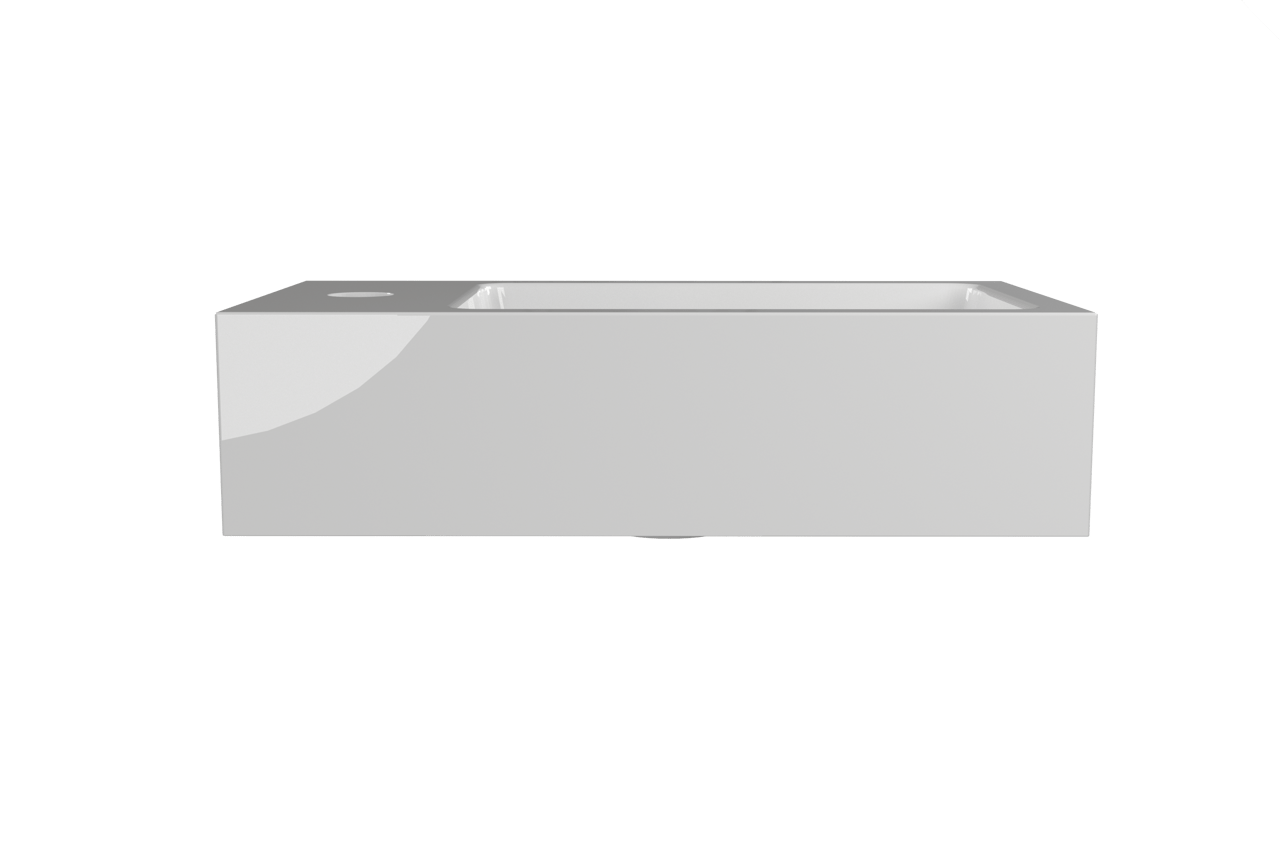 Linie Lado composition de meuble de toilette chêne gris avec plan marbre composite 40x22cm