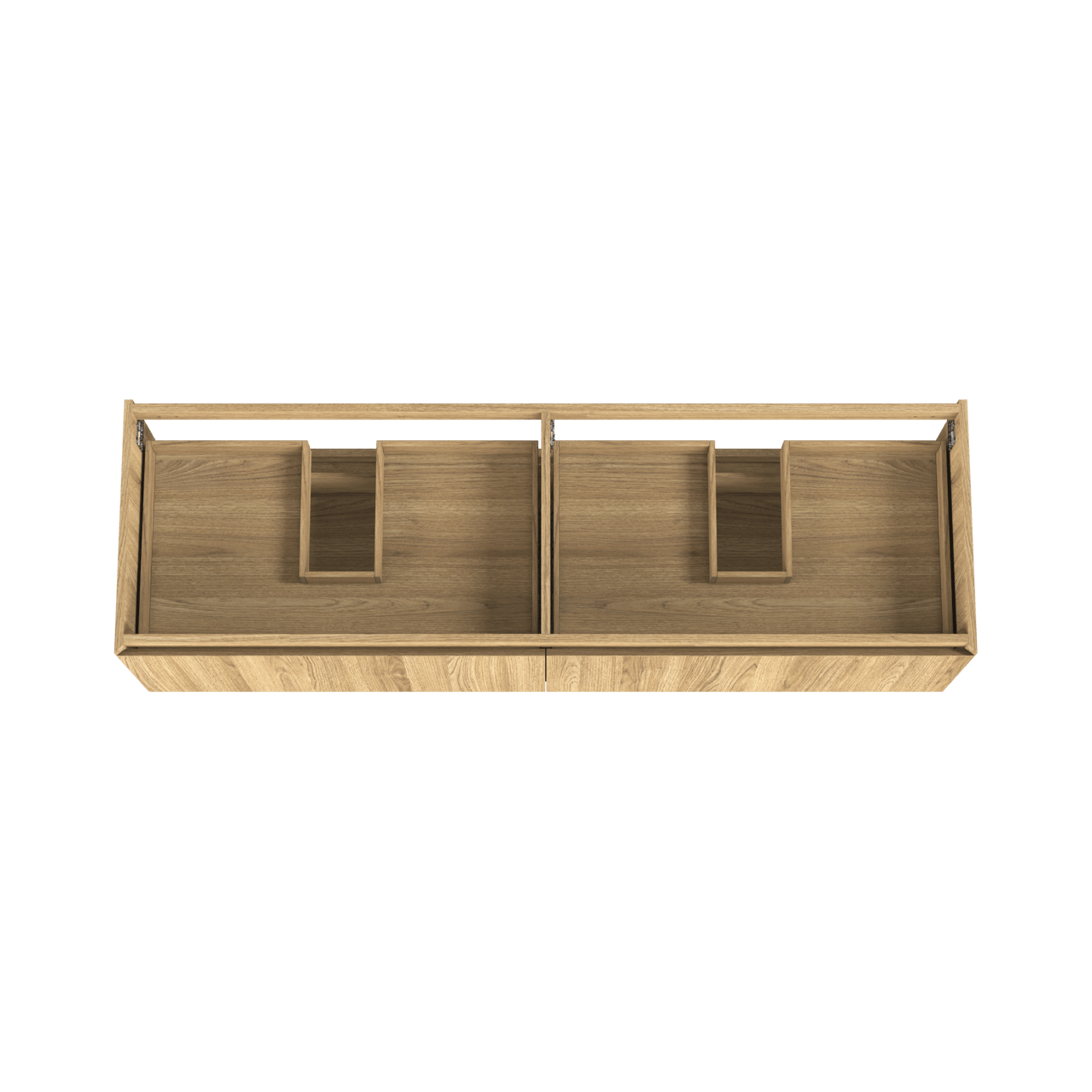 Balmani Idra zwevende wastafelonderkast 180 x 55 cm fineer naturel eiken 4 lades