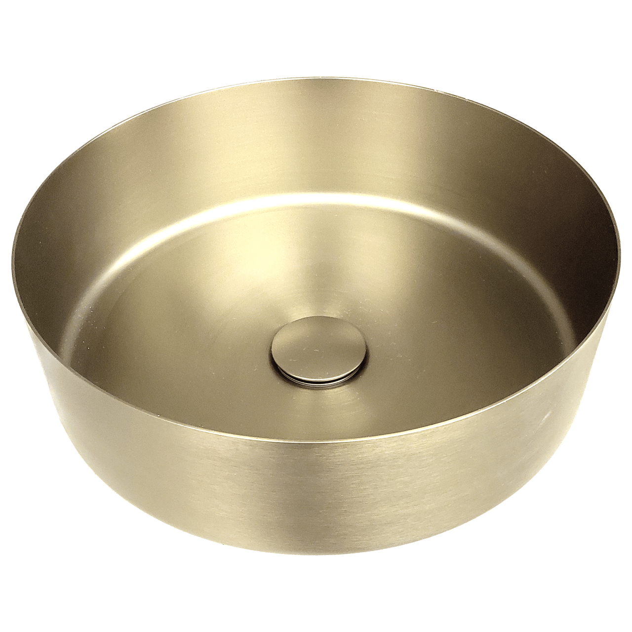 Balmani Accia vasque à poser acier inoxydable Brushed Champagne Gold rond Ø 36 cm