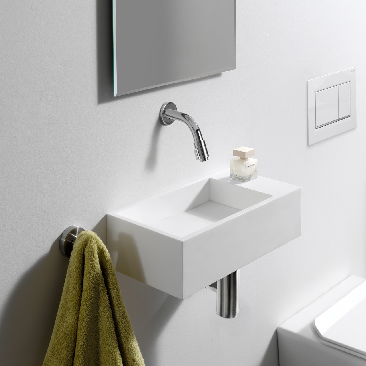 Blaufoss Ottawa Kaltwasserhahn: Wandmontage, Chrom Glänzend