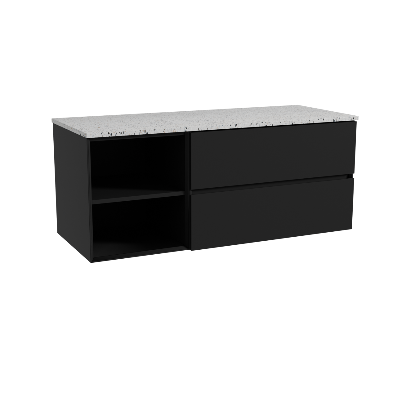 Storke Edge meuble salle de bains avec tablette pour vasques Tavola