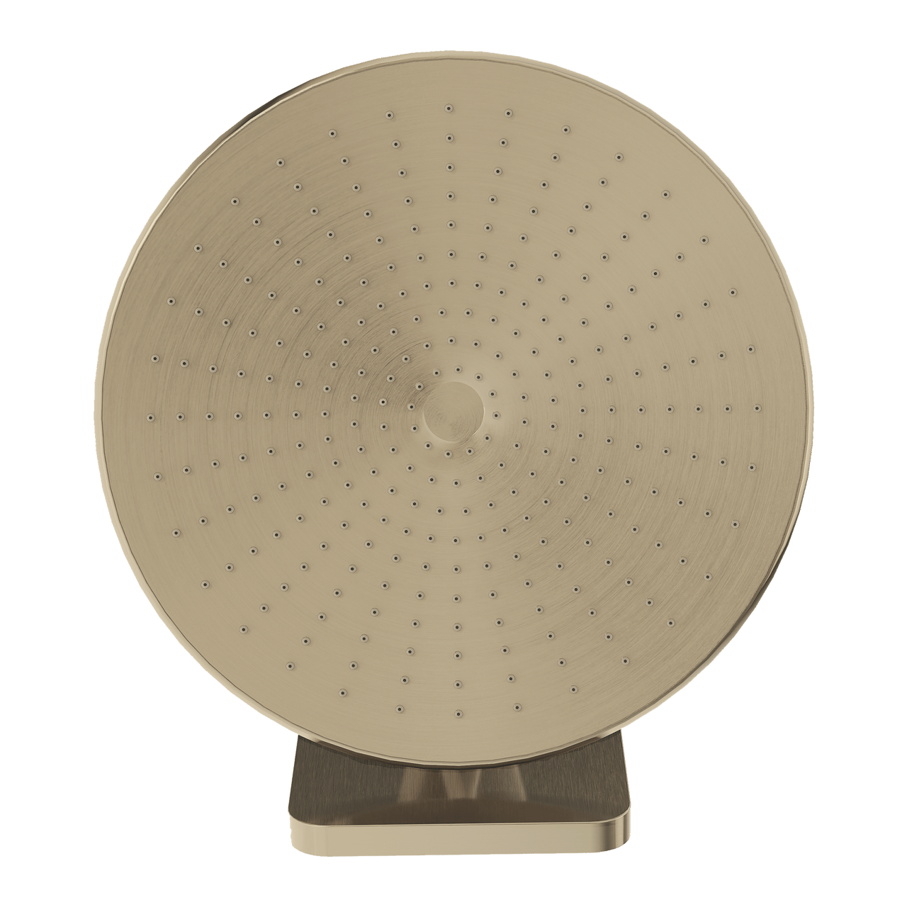 Blaufoss Onos 250 Duschkopf 25 cm, Wandmontage, mit Brausearm, Brushed Champagne Gold