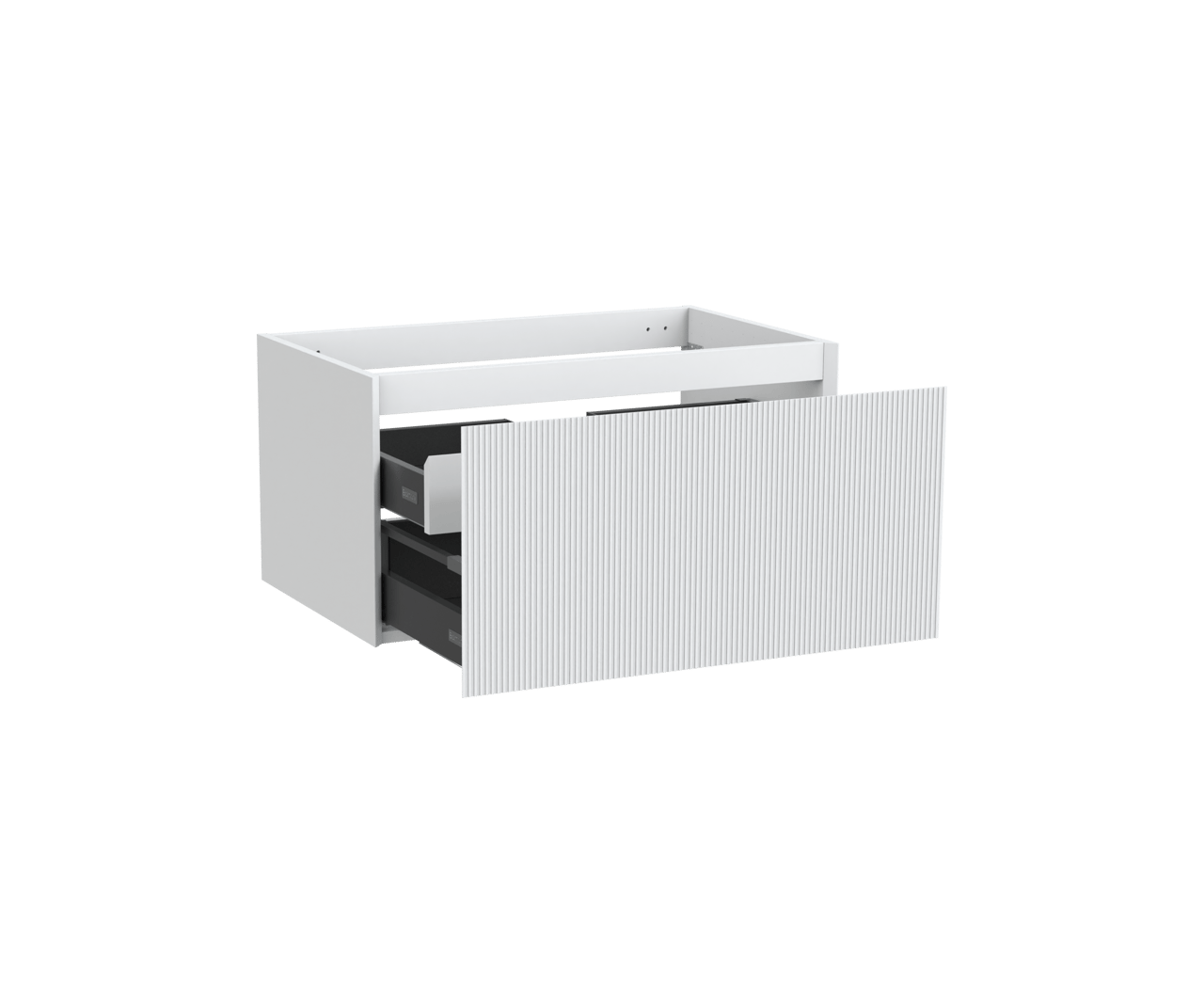 Balmani Fila zwevende wastafelonderkast 90 x 55 cm mat wit 2 lades