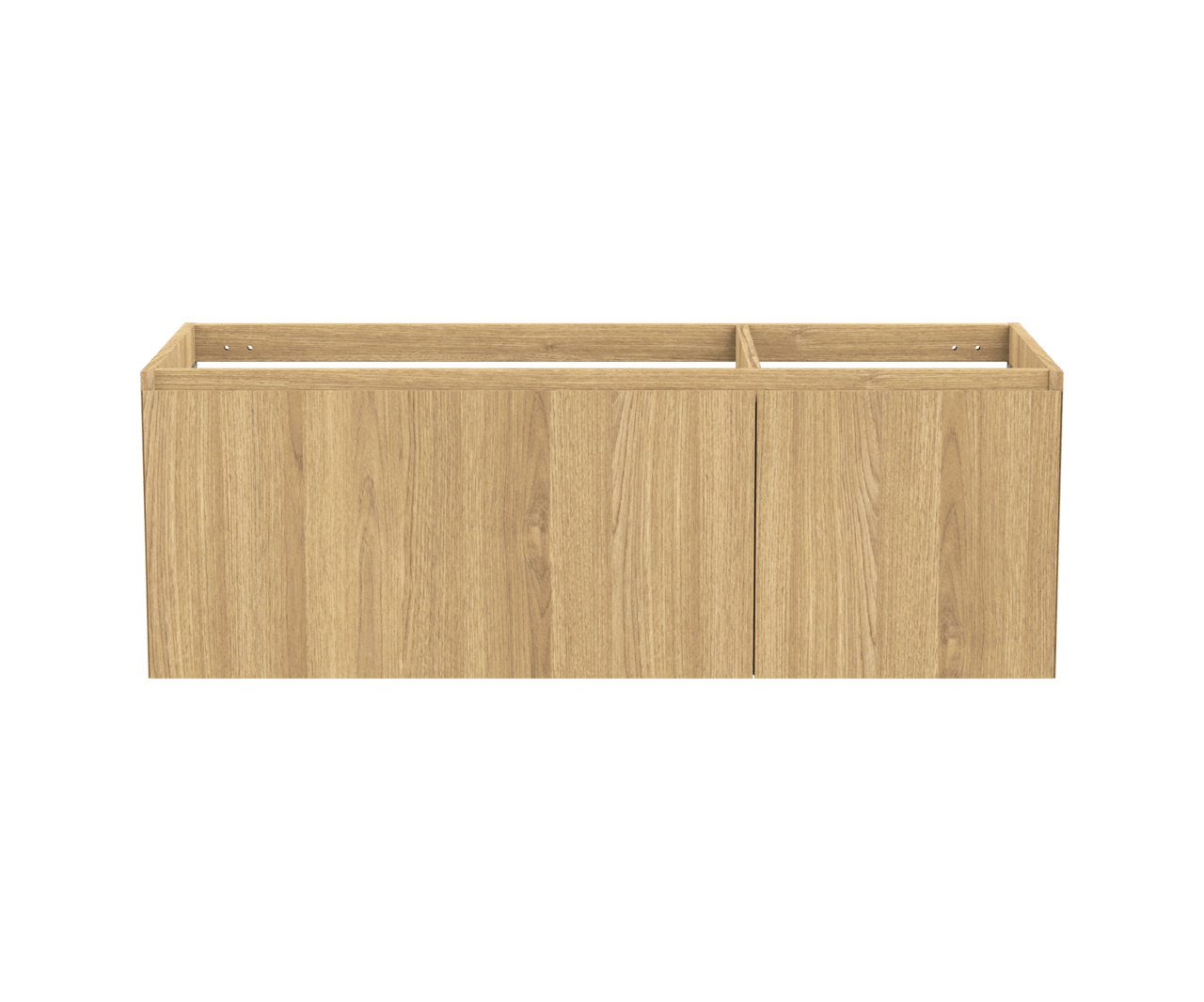 Balmani Idra zwevende wastafelonderkast 135 x 55 cm asymmetrisch links fineer natuur eik 4 lades