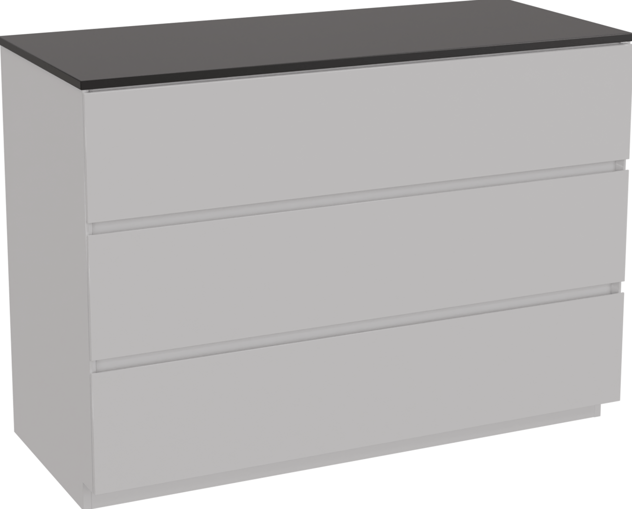 Storke Edge freistehendes Möbelstück Set: 120 x 52 cm, Weiß glänzend, mit Panton Einzel- oder Doppel Waschtischplatte, Pulverbeschichtetes MDF Schwarz matt