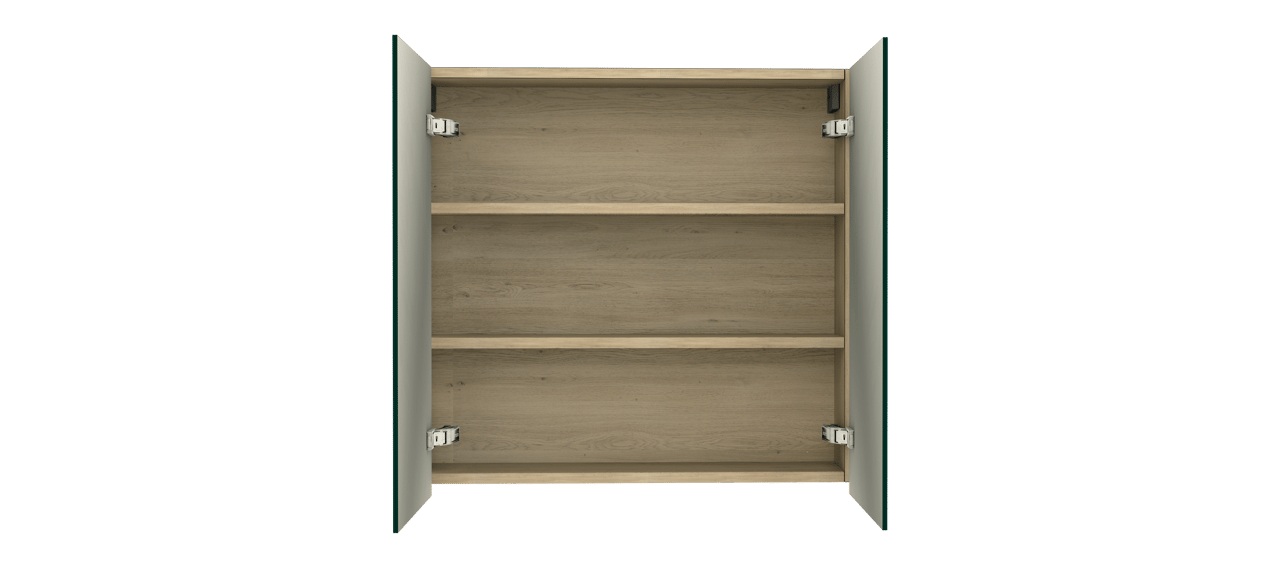 Balmani Lucida spiegelkast 75 x 72 cm verweerde eik