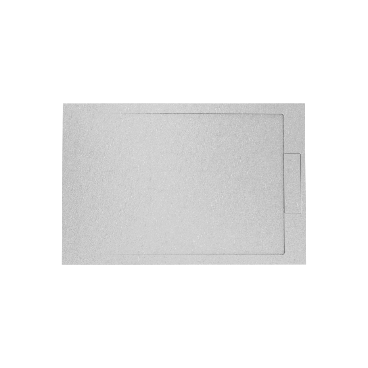 Balmani Indus receveur de douche 120 x 80 cm marbre composite gris clair texture ardoise