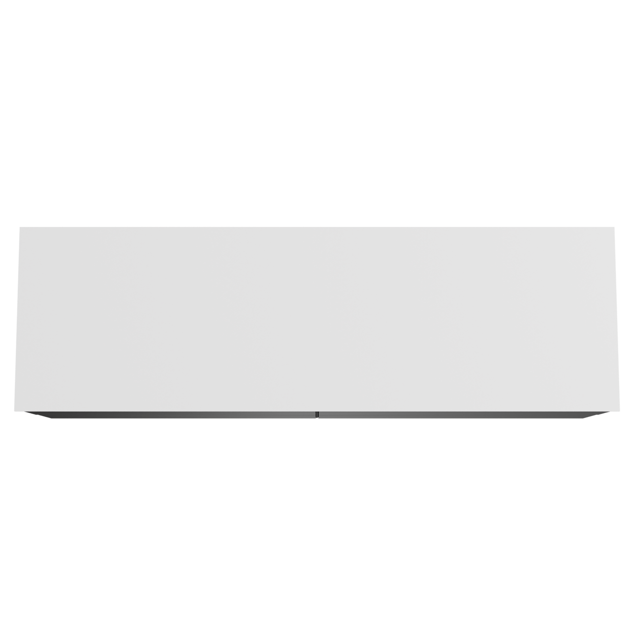 Balmani Mitra hängendes Möbelstück Set: 180 x 55 cm, Schwarz matt, mit Stretto Einzel- oder Doppel Waschtischplatte, Solid Surface Weiß matt