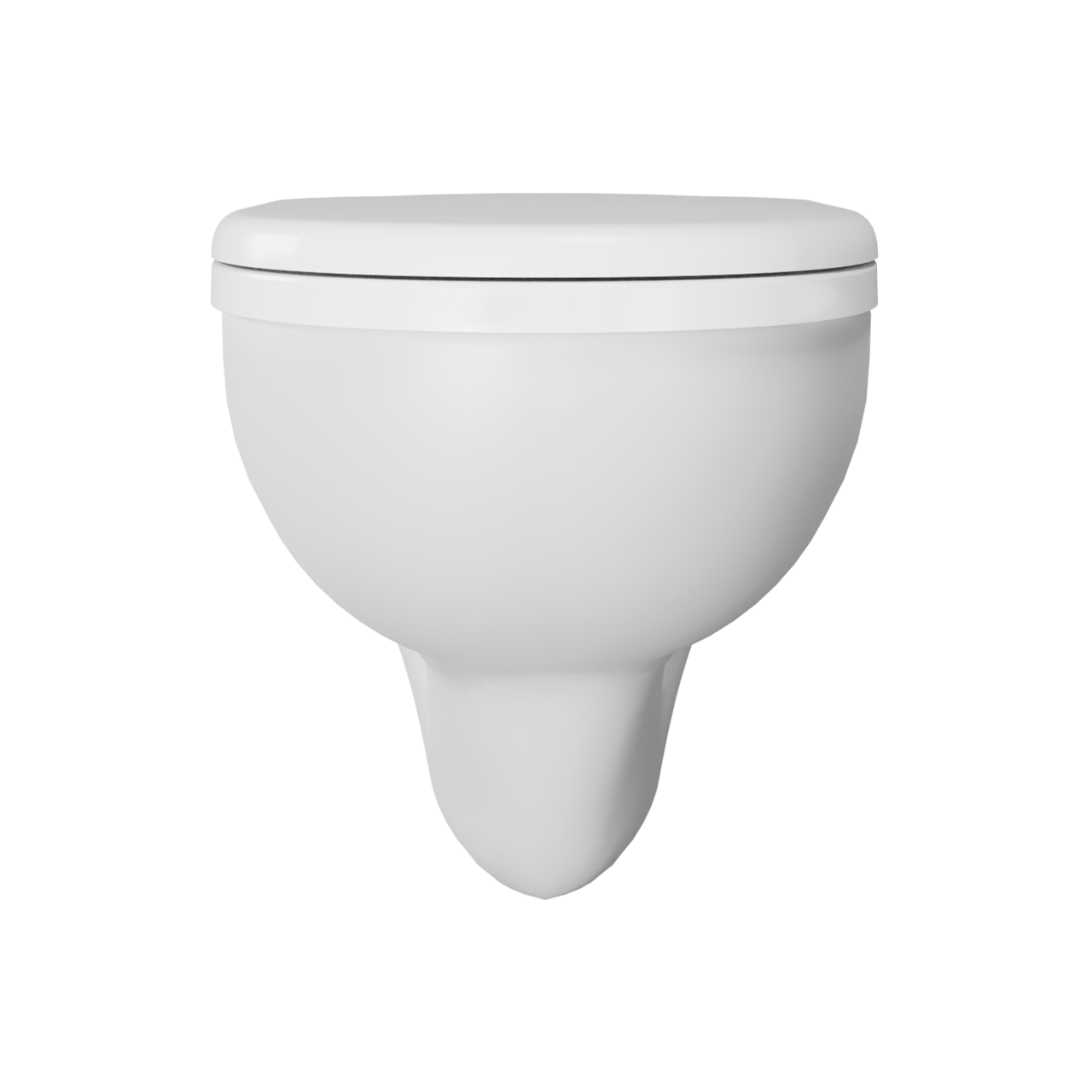 Linie Enzo hangend toilet mat wit open spoelrand met luxe wc-bril