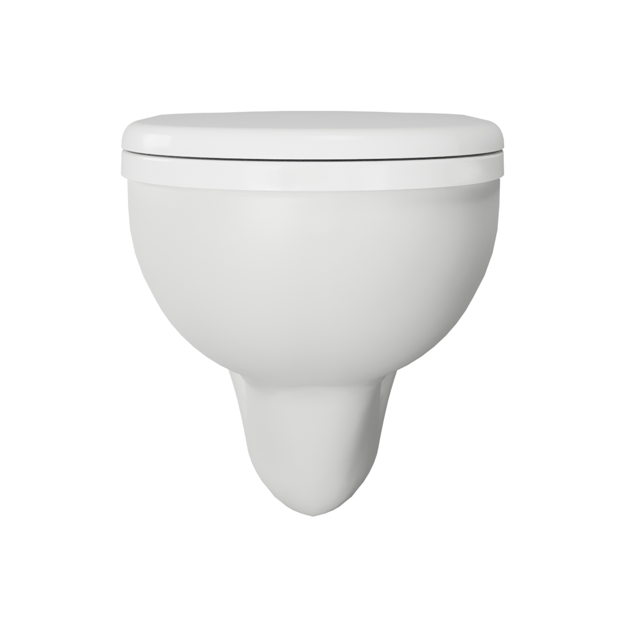 Linie Enzo hangtoilet mat wit open spoelrand met luxe wc-bril