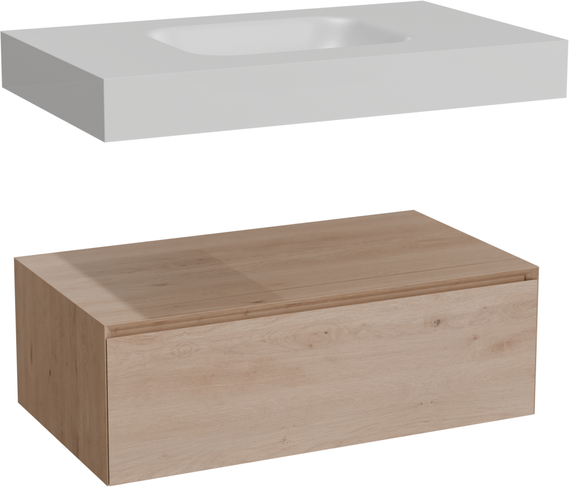 Balmani Mitra Elements badkamermeubel met Arcato Wastafel