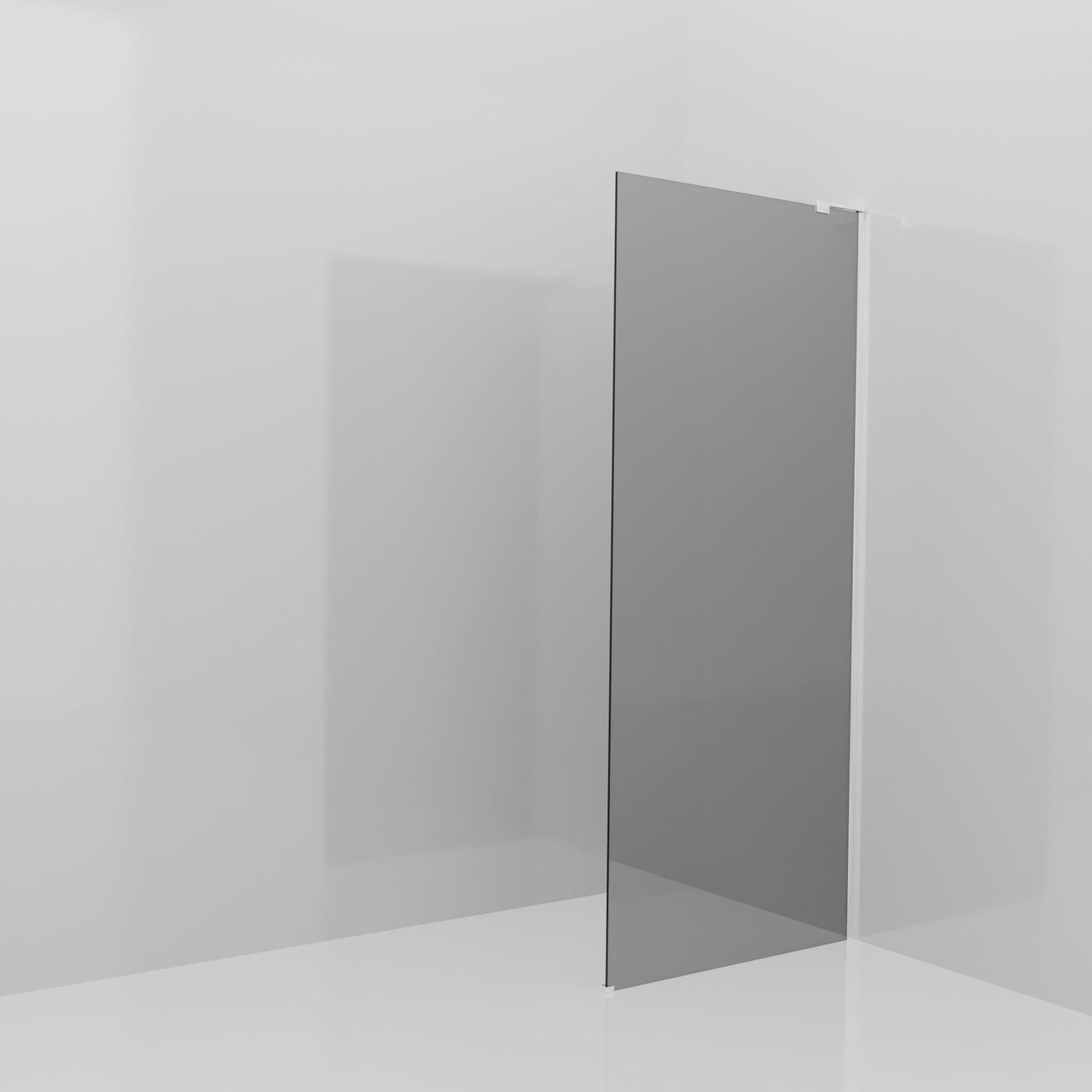 Balmani Modular douche à l'italienne: 90 x 200 cm, Miroir Reflex, Profil Chrome brillant avec L-Shape