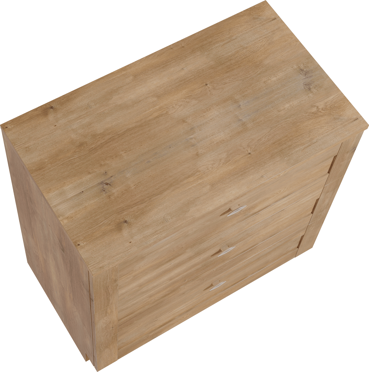 Linie Classo freistehendes Möbelstück Set: 80 x 46 cm, Naturbelassene Eiche, mit Lado Einzel Waschtischplatte, Melamin Naturbelassene Eiche