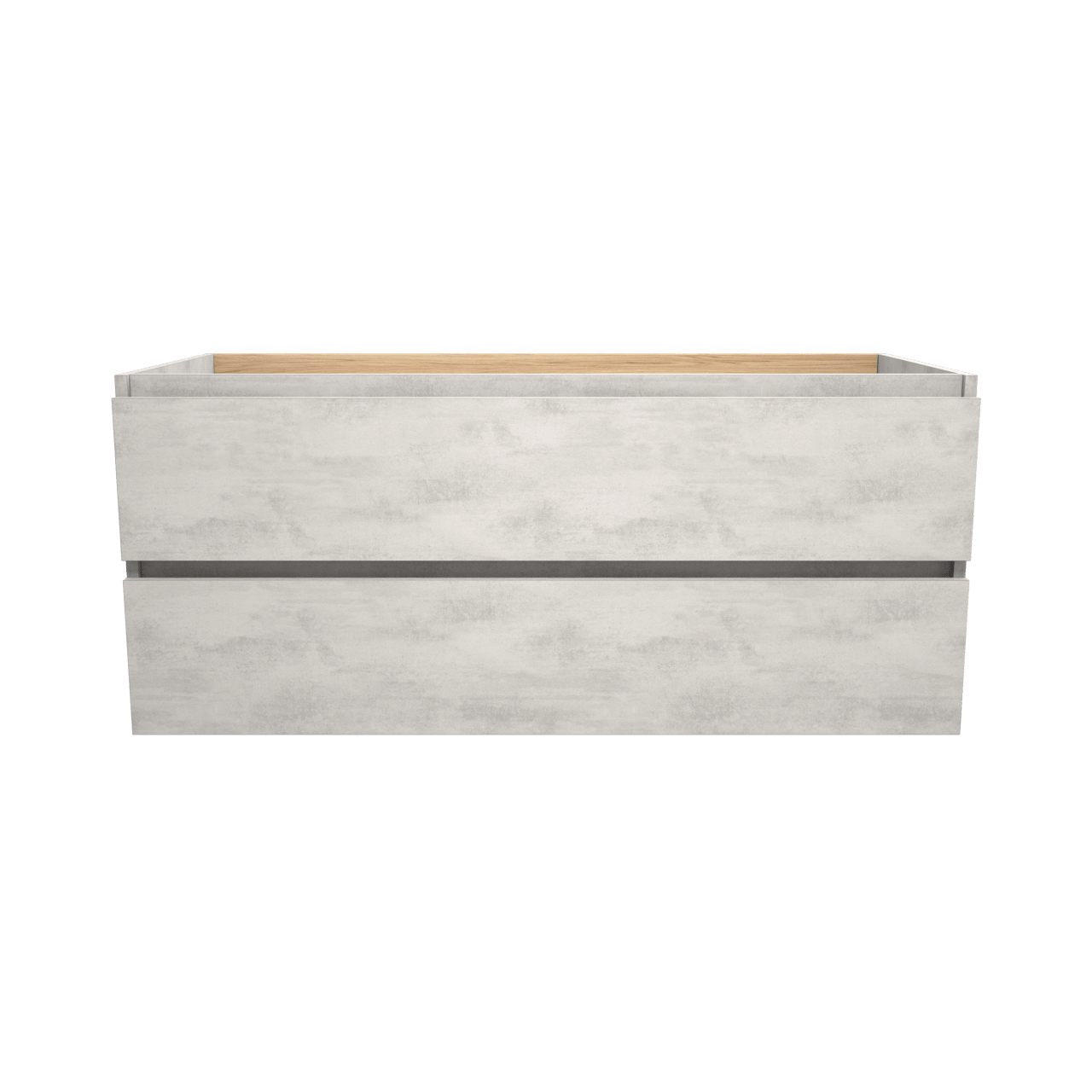 Balmani Lucida zwevende wastafelonderkast 120 x 55 cm beton zilvergrijs 2 lades