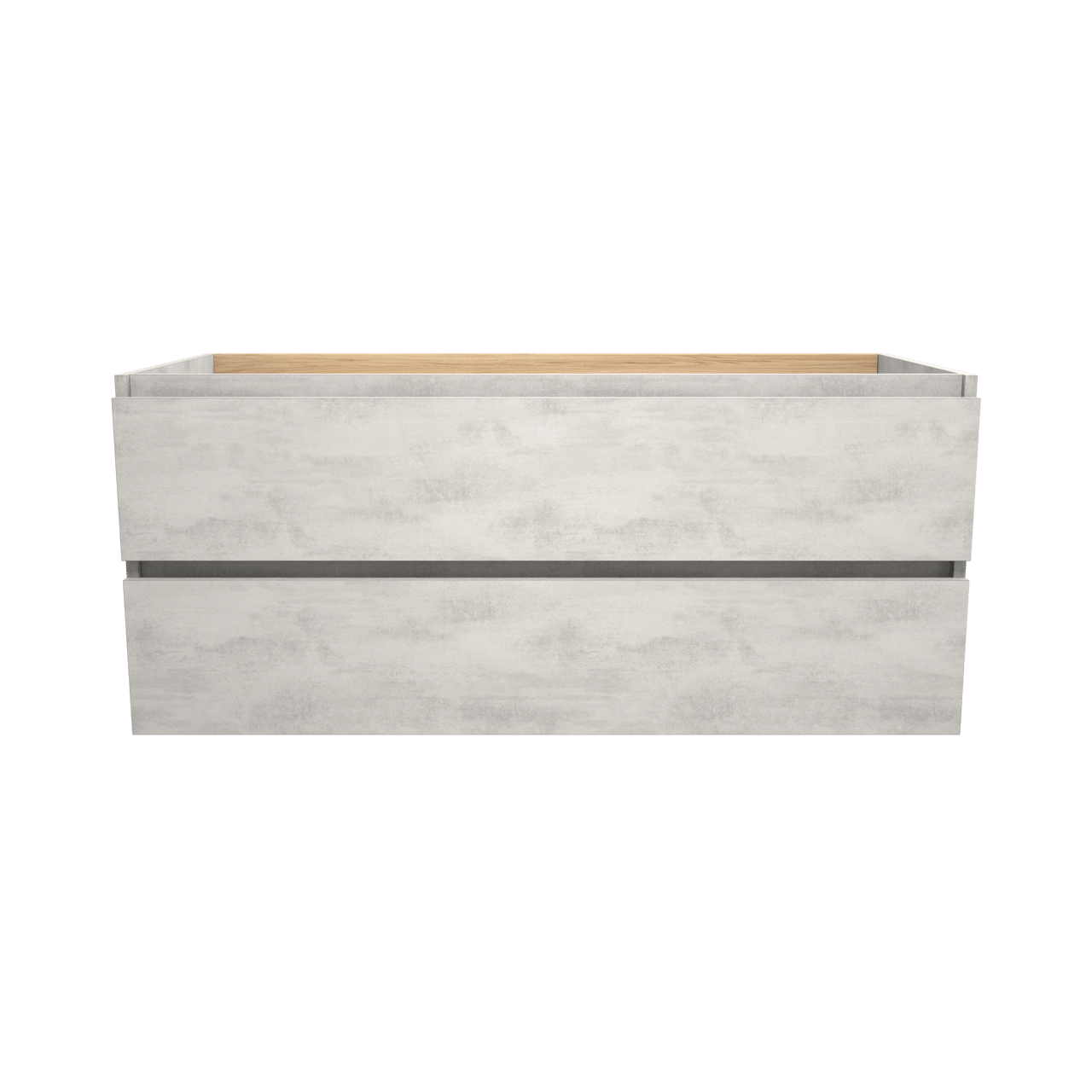 Balmani Lucida meuble sous-lavabo suspendu 120 x 55 cm béton gris argent 2 tiroirs