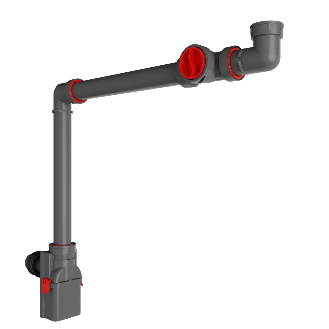Santeg EZ Space 32 Ablauf für Waschtisch 32mm grau