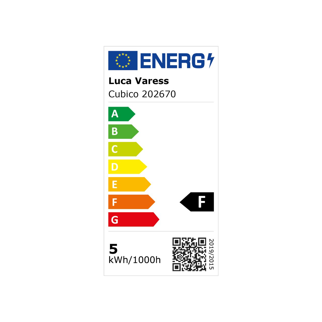 Luca Varess Cubico LED Beleuchtung 30 cm chrom, 4000K